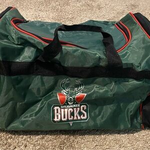 NBA Milwaukee Bucks Green Duffel Bag